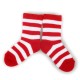 PLUSH® Stay on socks (0-2yrs) - Red with White Stripes