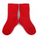 PLUSH Stay on socks (0-2yrs) - Red