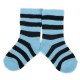 PLUSH® Stay on socks (0-2yrs) - Blue with Black Stripes
