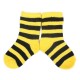 PLUSH® Stay on socks (0-2yrs) - Yellow with Black Stripes