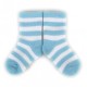 PLUSH® Stay on socks (0-2yrs) - Blue with White Stripes