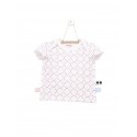 Snoozebaby T-shirt ss stamped dot Funky Pink